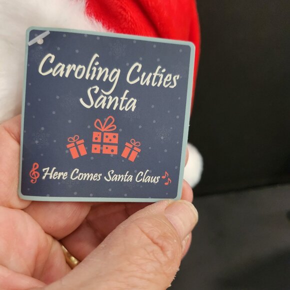 Cuddle Barn, Caroling Cutie's Santa Claus Plush Christmas Decoration Gift - Picture 8 of 10